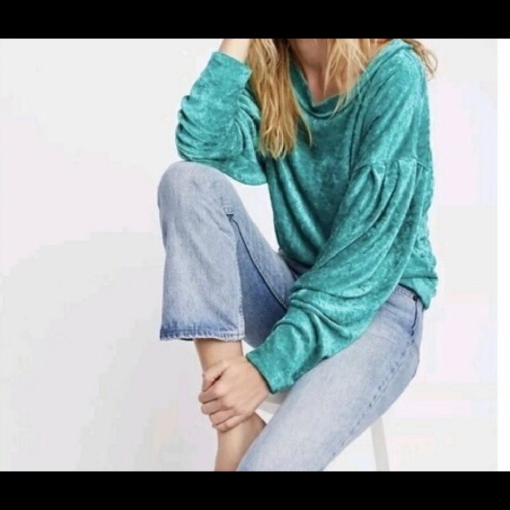 We the free crushed velvet top